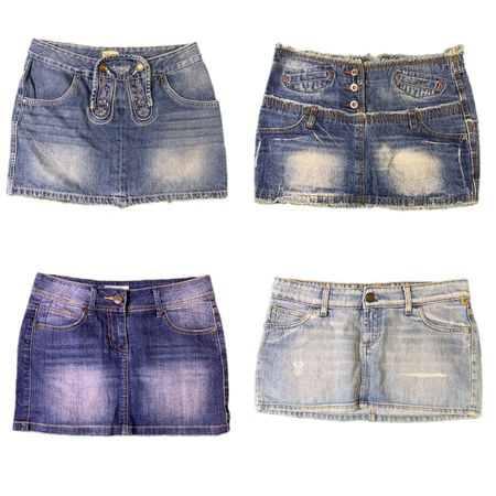 Y2K Denim Sexy Micro Mini Skirts RW-1656