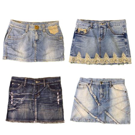 Y2K IT Girl Denim Mini Skirs RW-1658