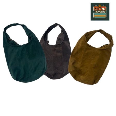 Upcycled Suede Hobo Bags