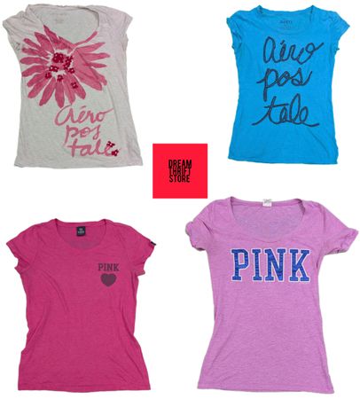 DESIGNER BABY TEE'S (BRANDS INCLUDED) AEROPOSTALE, PINK, etc