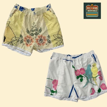 Upcycled Linen Shorts