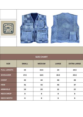 Upcycled Patchwork Denim Utility Vest