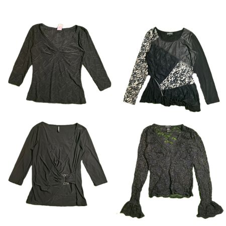 Y2K Gothic Vibe Full Sleeve Tops (TVL-336)