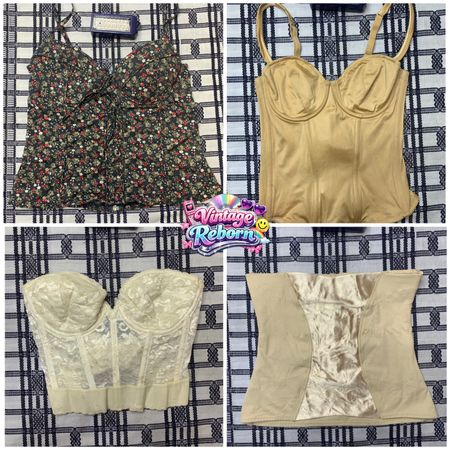 Y2K Vintage Corset & Bustier Top Lot | VR-247