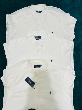 Polo white cotton shirts