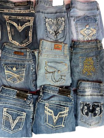 VIGOSS AND OTHER MIX BRANDS JEANS (4015)