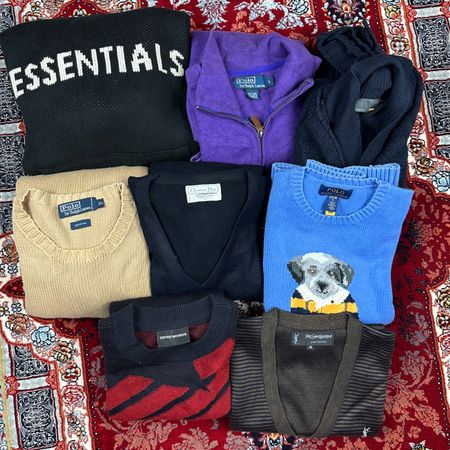 メンズ ミックス ニット 8ピース セーター