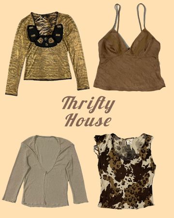 Y2K Earth Tone Drop Tops(TH/286)