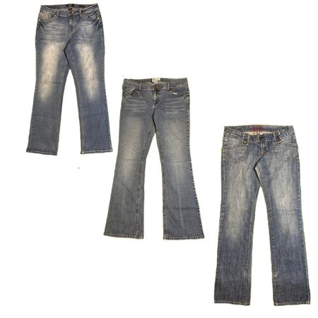 Y2K Denim Flare Jeans RE-2853