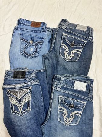 Y2k embellishments flare jeans