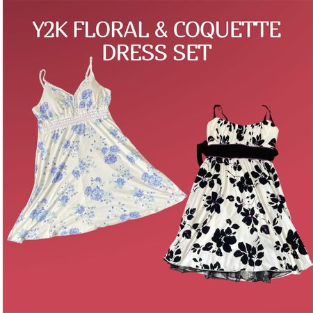 Y2K Floral & Coquette Dress Set - (12/03)