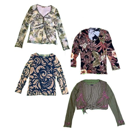 Y2K Forest Vibe Full Sleeve Tops RE-2858