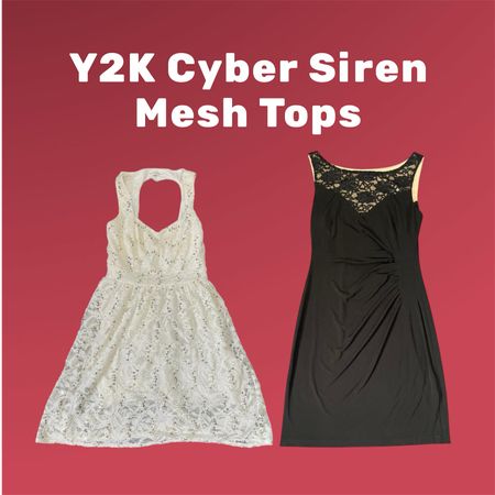 Y2K Cyber Siren Mesh Tops - (12/03)