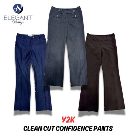 Y2K Clean Cut Confidence Pants - EV0268