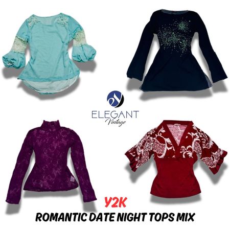 Y2K Romantic Date Night Tops Mix - EV0368
