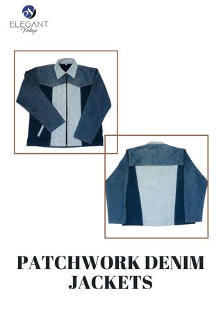 UPCYCLED Patchwork Denim Jackets - EVR0214