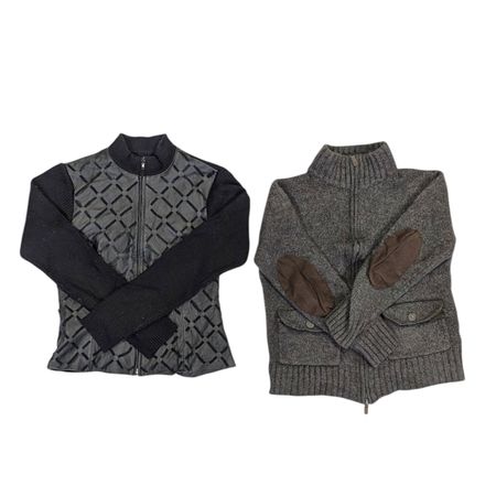 Maglione con zip Y2K anni '90