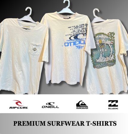 Branded Surfwear T Shirts Including QuikSilver, RipCurl, Billabong and o'Neil