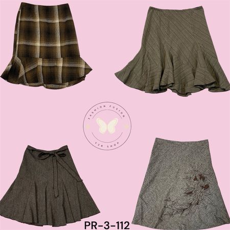 Wool A-Line Skirt – Soft & Warm Winter Essential  (PR-3-112)
