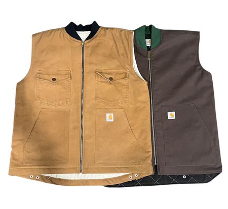 Upcycled Carhartt Canvas Vest Jackets