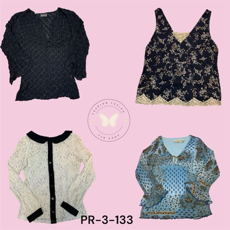 Ladies Poly Printed Blouse – Casual Fashion Top (PR-3-133)