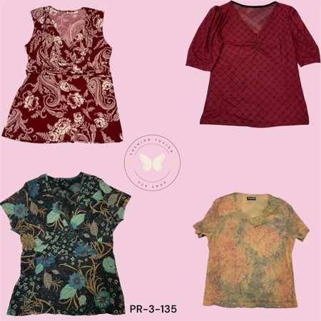 Women’s Printed Poly Fabric Blouse – Stylish Everyday Wear (PR-3-135)