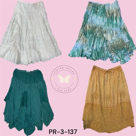 Women’s Floral Printed Cotton Skirt – Elegant Everyday Wear  (PR-3-137)