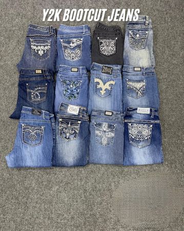 jeans flared bootcut y2k feminino