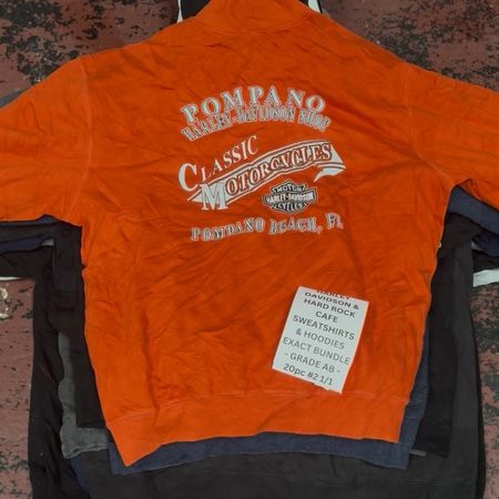 HARLEY DAVIDSON & HARD ROCK CAFE SWEATSHIRTS & HOODIES