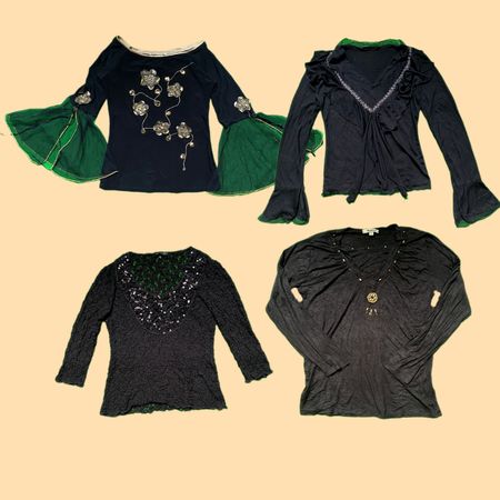 Y2K Date & Night Grunge Full Sleeve Tops TY-009