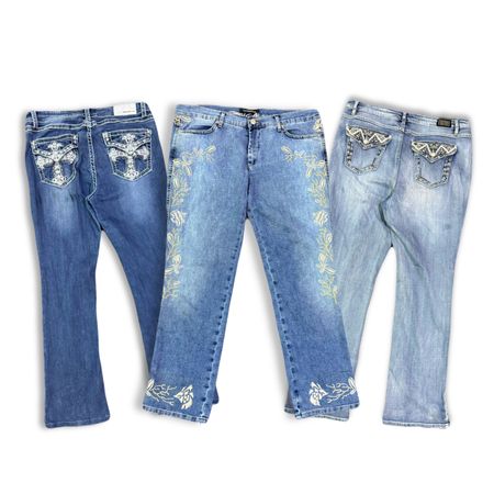 VPX1349 Y2K Embellished Flared , Boot cut Jeans