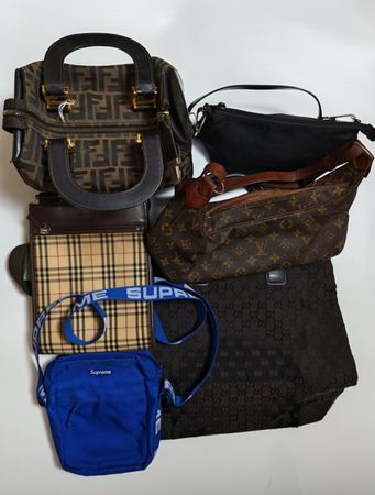 Luxury Bags Bundle - Louis Vuitton / Fendi / Gucci / Burberry / Supreme - 6 Items
