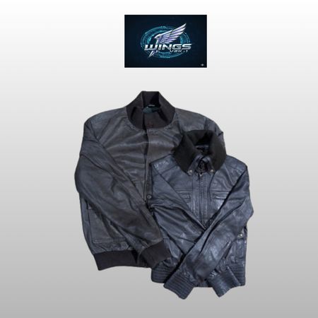 Y2K Leathe And PVC leather Mixed Jacket