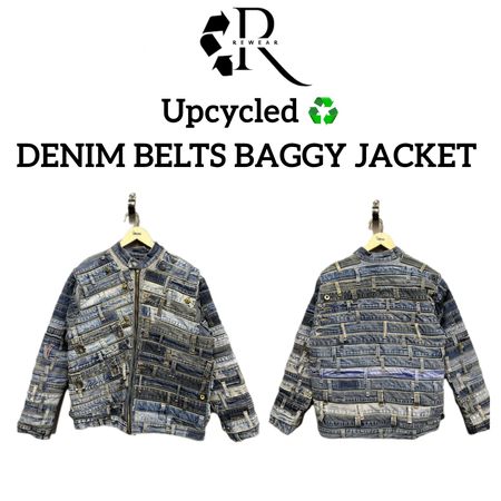 Upcycled Denim Belts Baggy Jackets (REP)