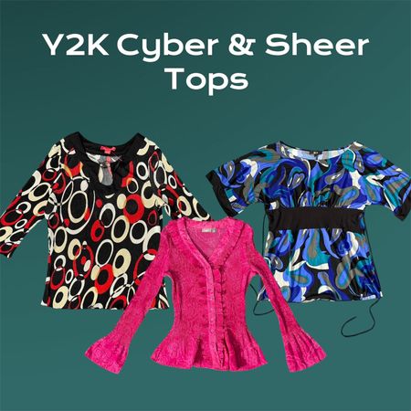 Y2K Cyber & Sheer Tops - (15/03)