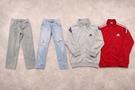 Addidas Track Suits und Levis Jeans Bundle