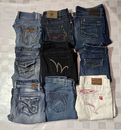 WRANGLER AND OTHER MIX BRANDS JEANS (D 1407)