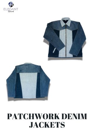 UPCYCLED Patchwork Denim Jackets - EVR0214