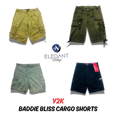 Y2K Baddle Bliss Cargo Shorts - EV0492