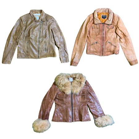 Y2K NYC IT Girl Leather Jackets RE-2870