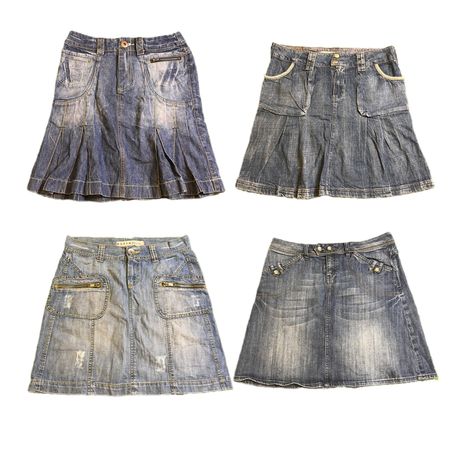 Y2K IT Girl Denim Mini Skirts RE-2872
