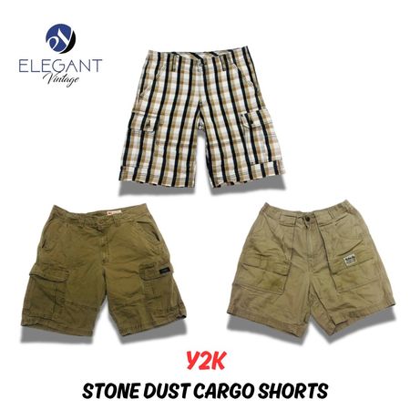 Y2K Stone Dust Cargo Shorts - EV0608