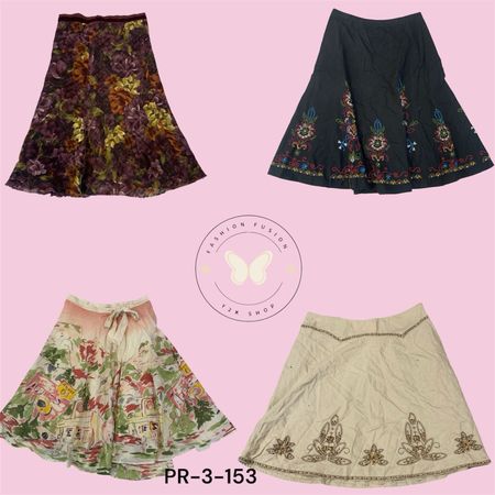 Women’s Cotton Printed Skirt – Soft Breathable Fabric  (PR-3-152)