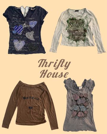 Y2K Indie Heart Scribble Baby Tees(TH/288)