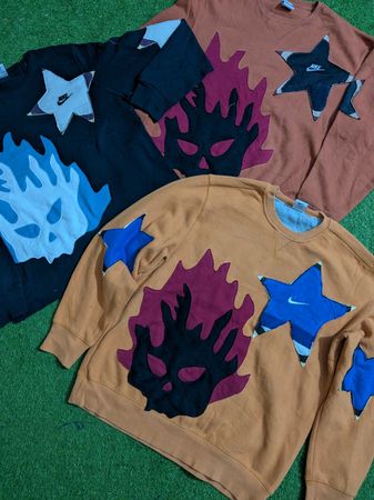 Upcycle Nike Patchwork sweatshirt