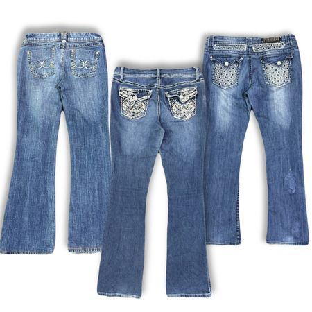 VPX1353 Y2K Flared Boot cut Jeans