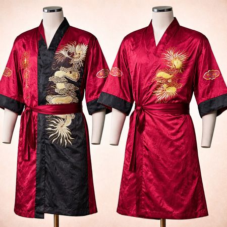 Dragon Kimono Silk Robes