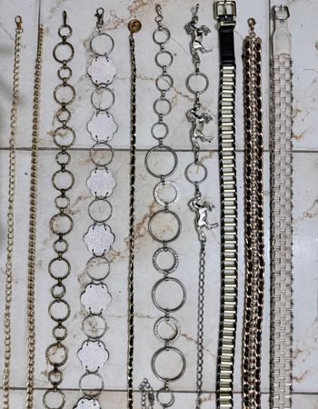 Y2k chain style belts