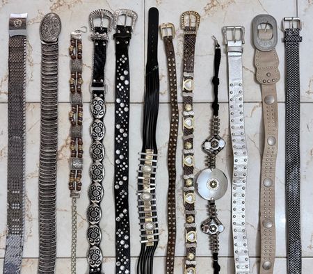 Y2k 20s 90s style belts