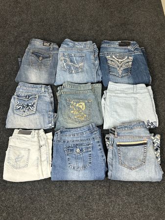 Y2K Glam Stitch Jeans (Including Vigoss, Earl, Bebe) - [TS-0395]